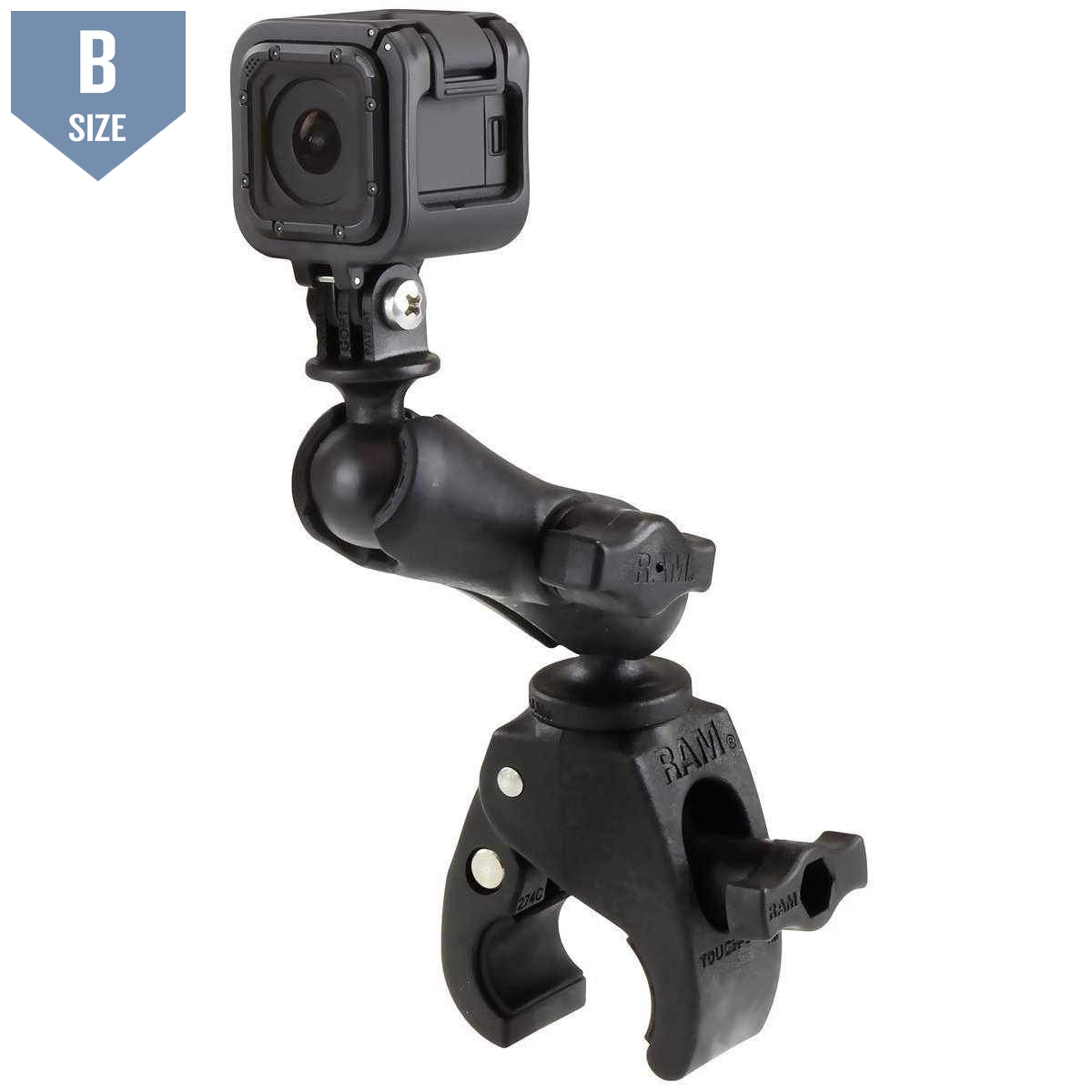 RAM Small Tough-Claw™ Mount w GoPro Adapter (RAP-B-400-GOP1U) - Modest Mounts
