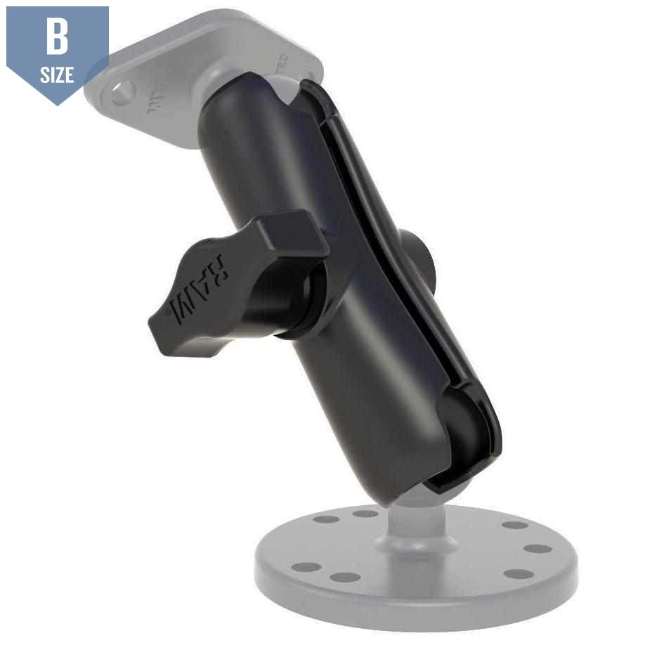 RAM Standard Double Socket Clamp Arm B Size (RAM-B-201U) - Modest Mounts
