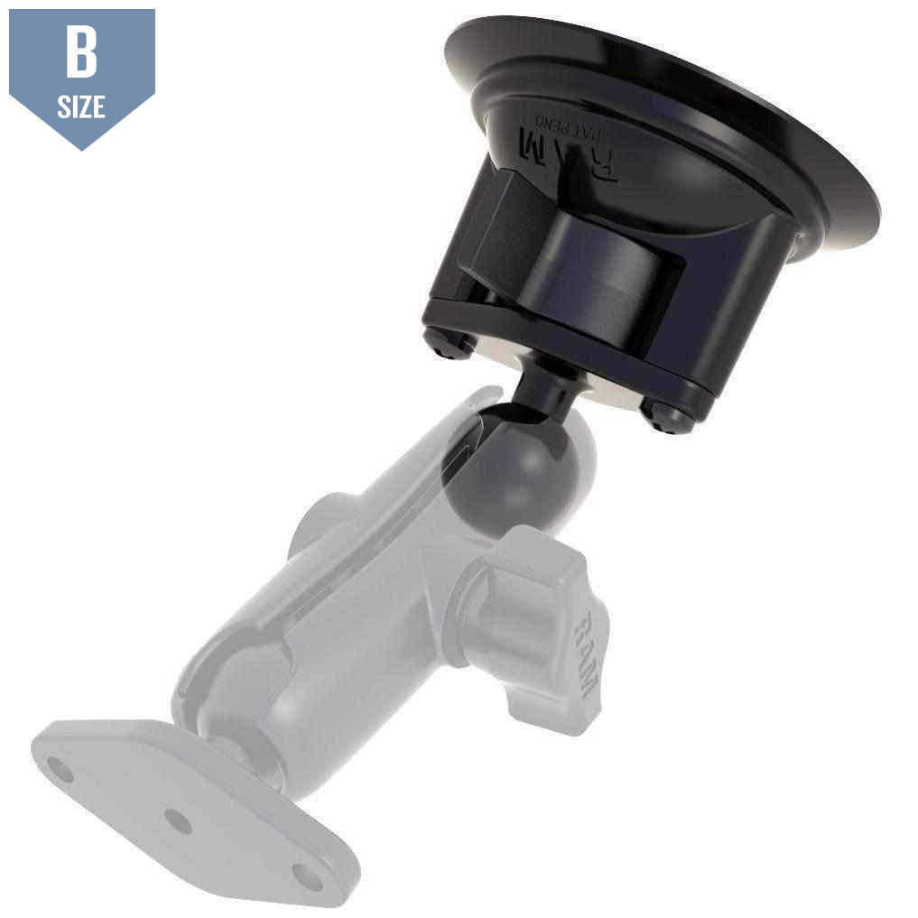 RAM Suction Cup Base w 1" Ball (RAM-B-224-1U) - Modest Mounts