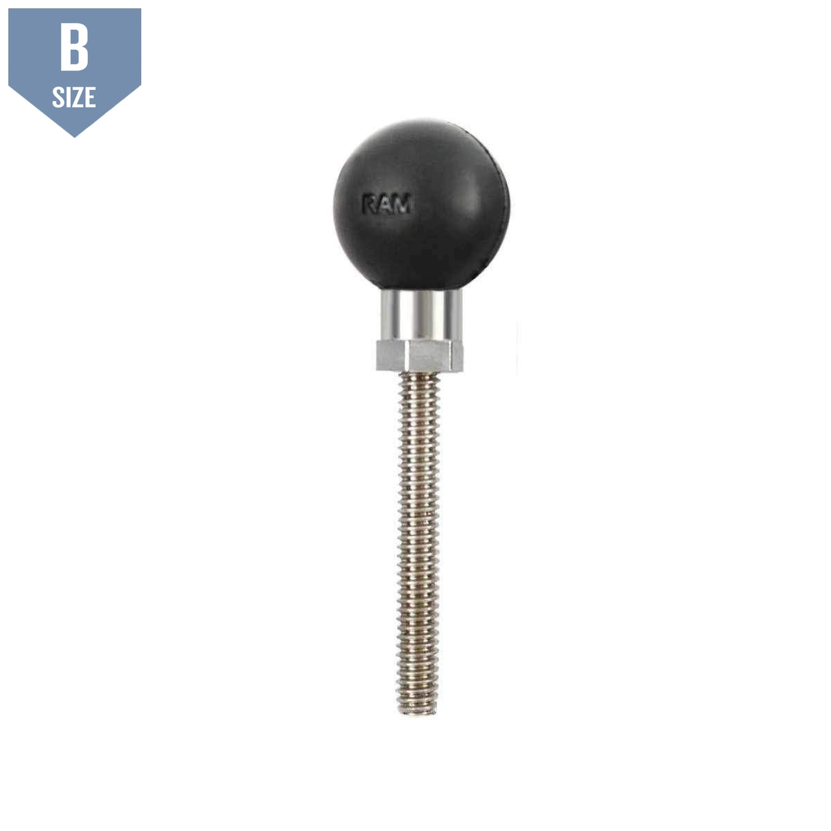 RAM Threaded Bolt w 1" Ball for B-Size Arms (RAM-B-273U) - Modest Mounts