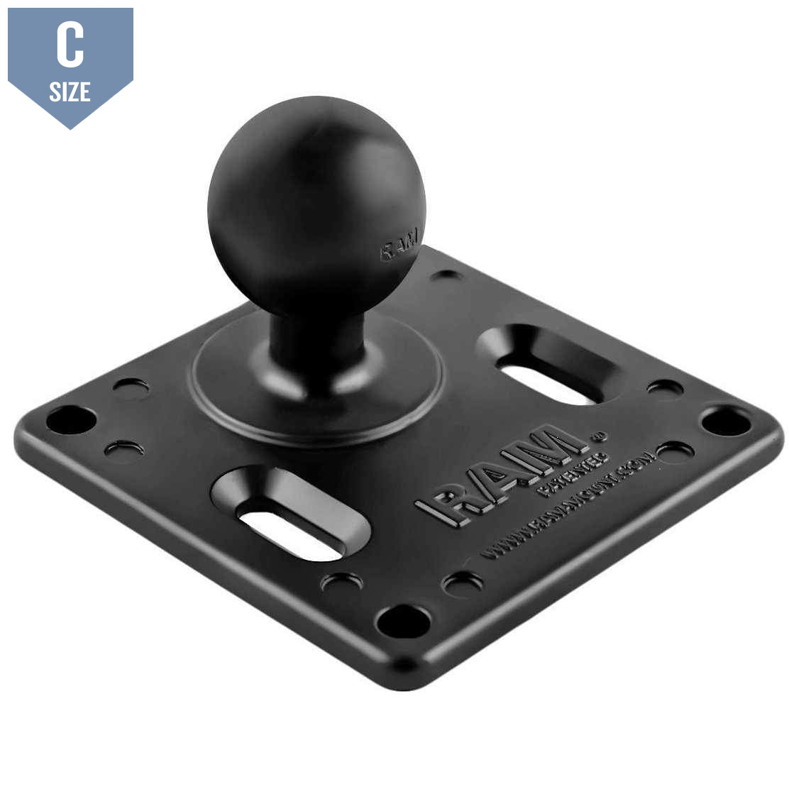 RAM 75x75mm VESA Plate with C Ball (RAM-2461U) - Modest Mounts
