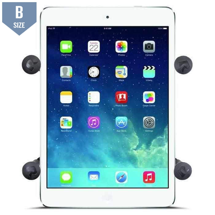 RAM X-Grip Small Tablet Holder w 1" Ball (RAM-HOL-UN8BU) - Modest Mounts
