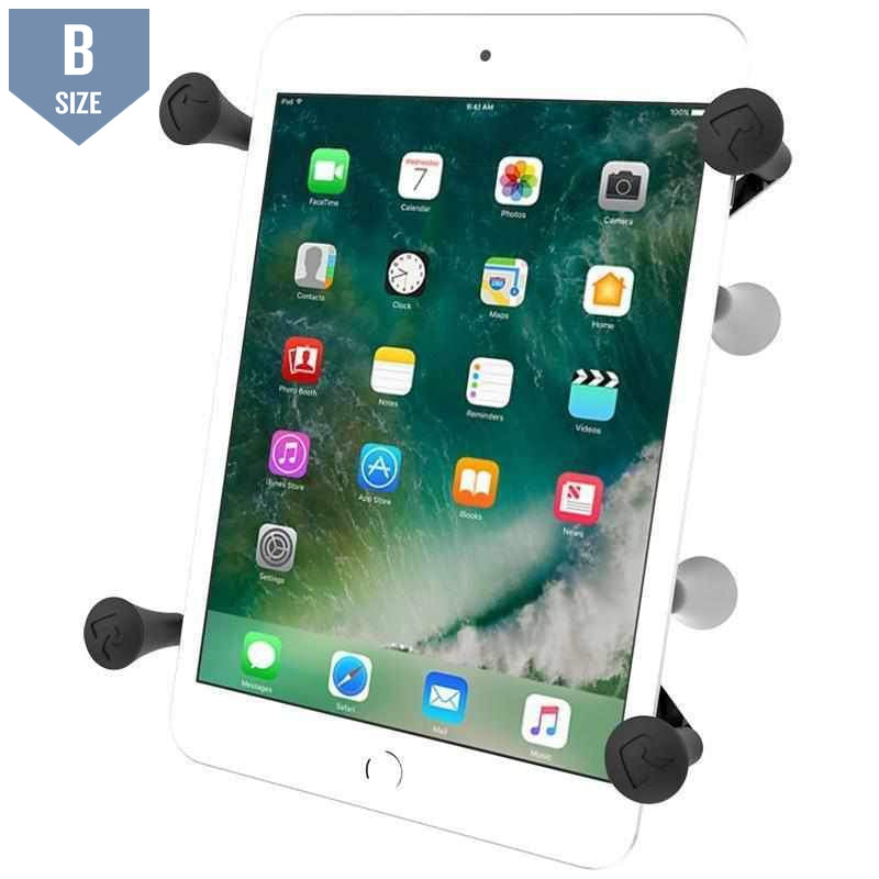 RAM X-Grip Small Tablet Holder w 1" Ball (RAM-HOL-UN8BU) - Modest Mounts